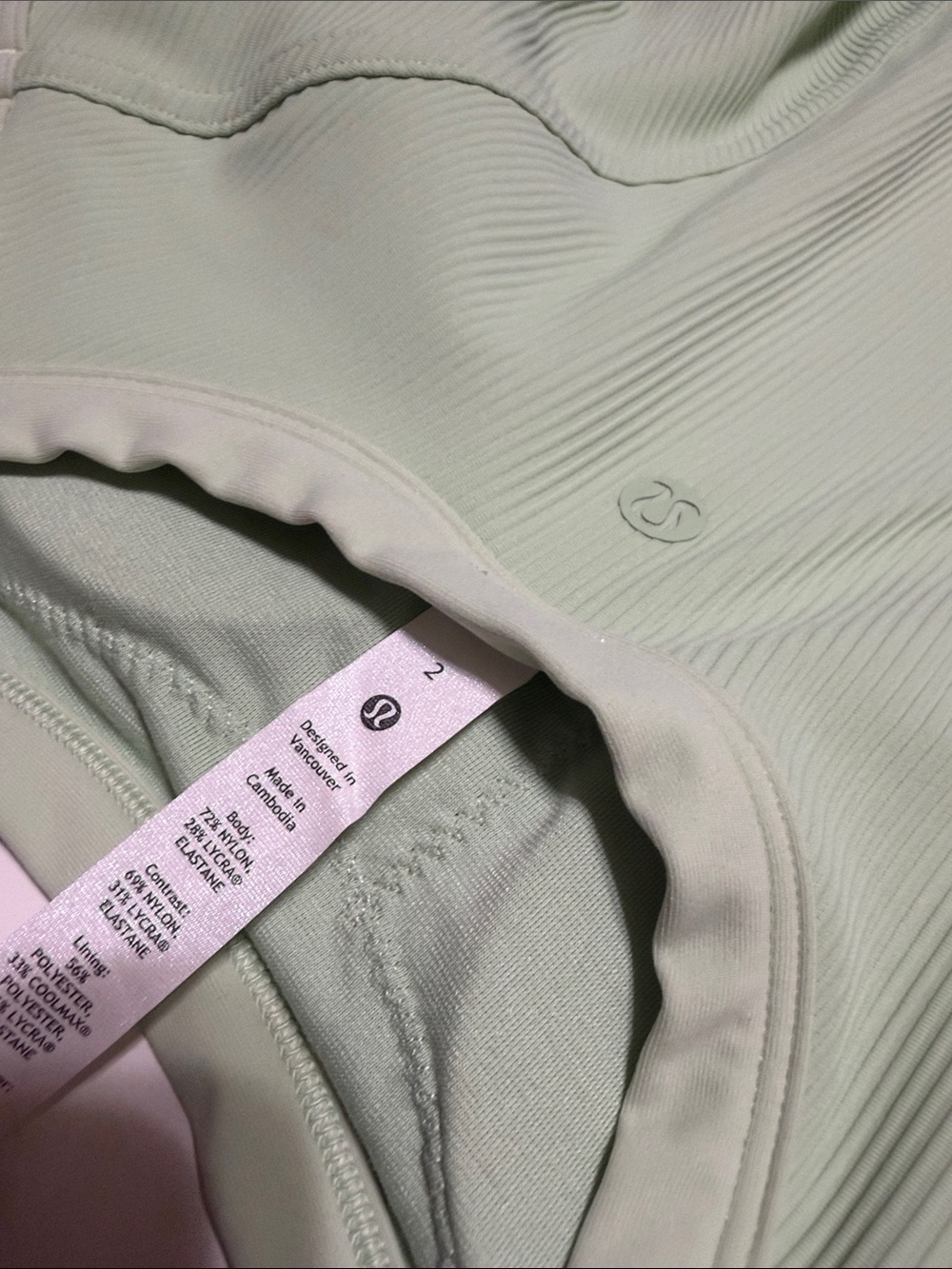 Lululemon Ribbed Green Bodysuit - Picture 5 of 6